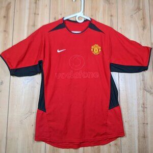 Rare Nike Manchester United 2004-04 Home Kit Soccer Jersey Men’s M Football